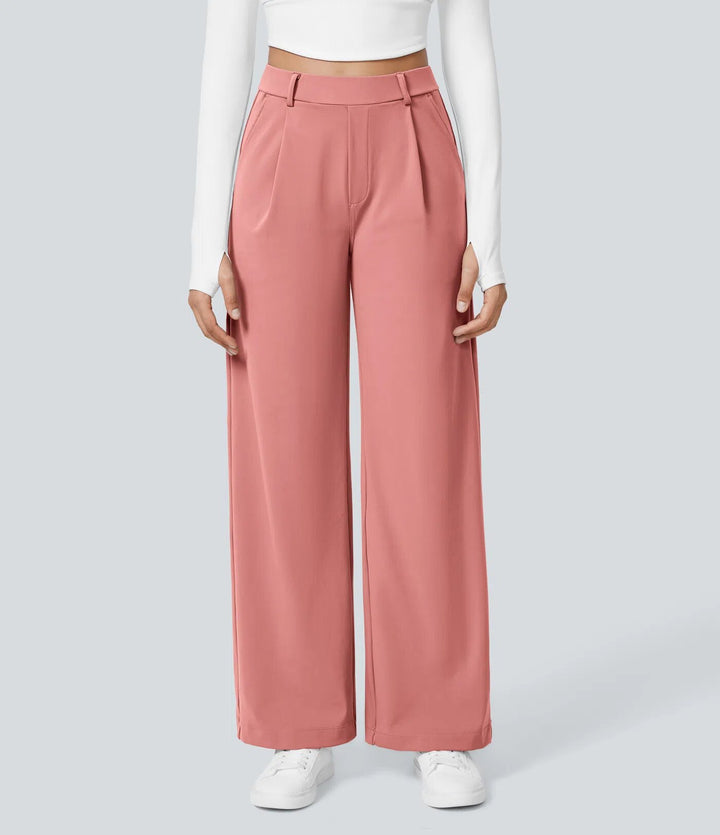 Pantalons palazzo amples pour les femmes avec des plis élégants Chic & Stil