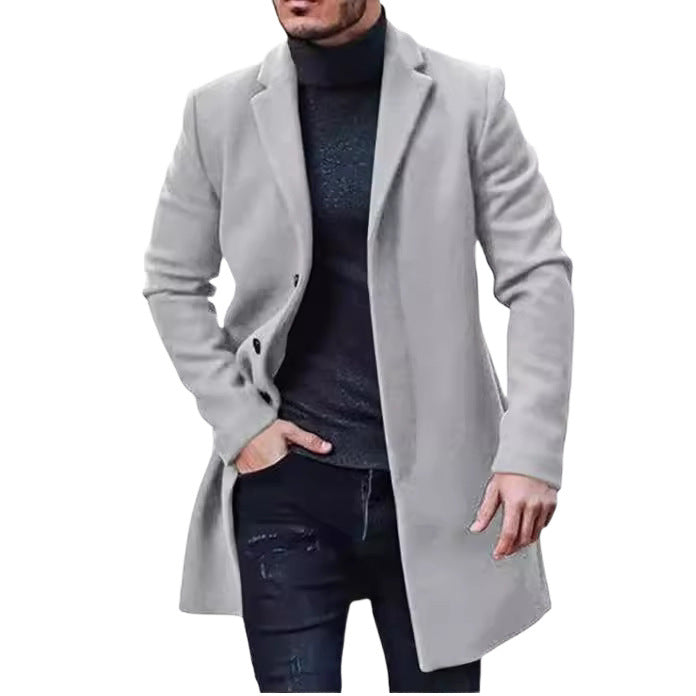 Elegant wool coat for men with classic cut Lune London