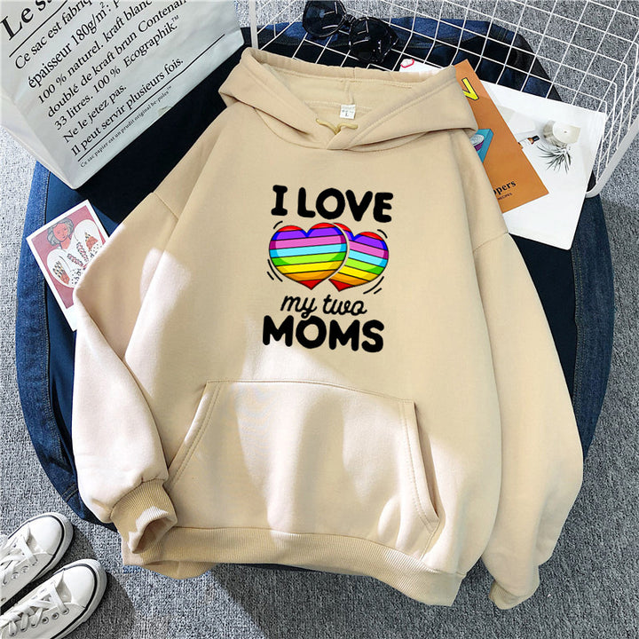 Women's hoodie with colorful heart design Chic & Stil