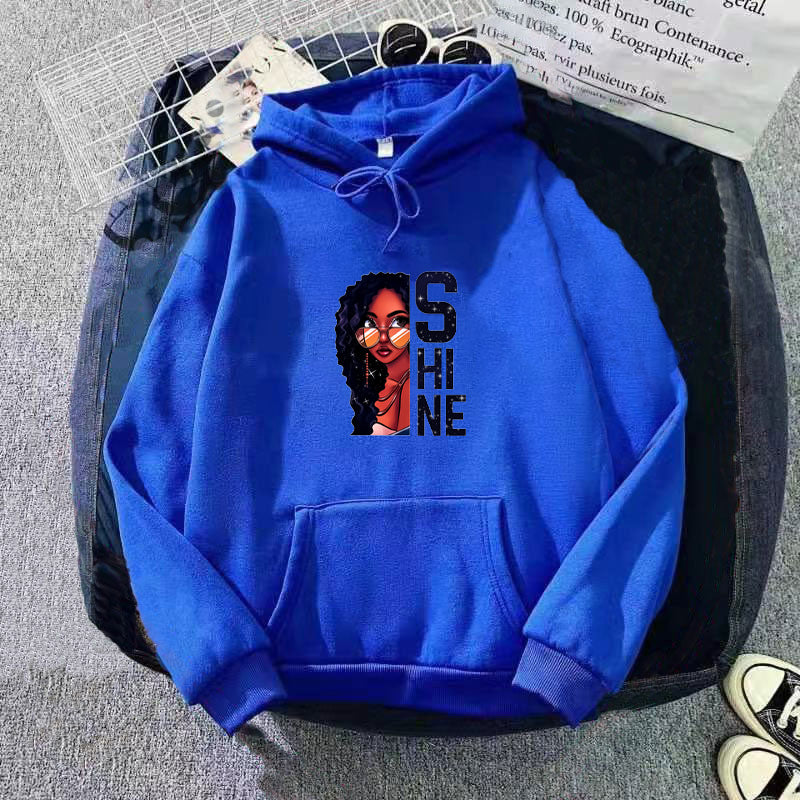 Women's hoodie with creative female design Chic & Stil