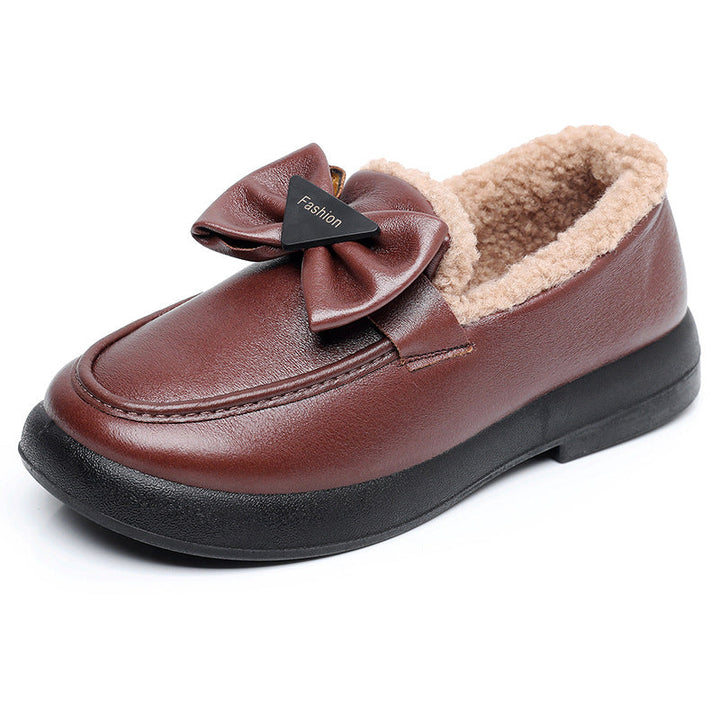 Lune London | Women's Cozy Slippers with Fashionable Bow Accent