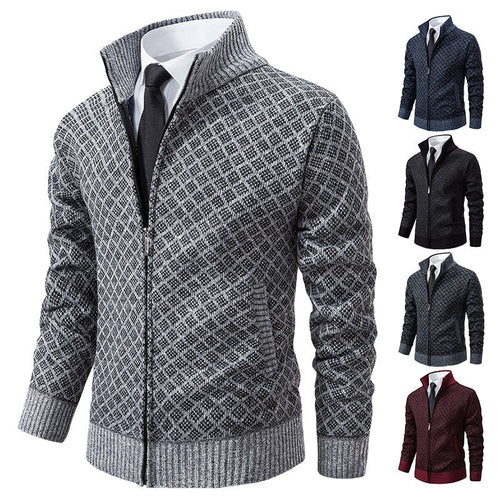 Men's Stylish Cardigan with High-Quality Zipper Lune London
