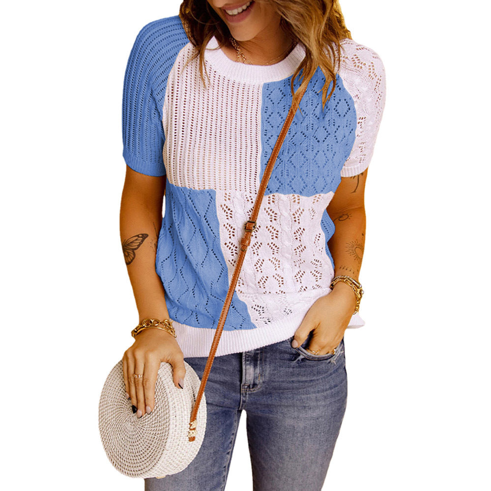 Women Fashion Knit Tops with Unique Patterns and a Casual Chic Fit