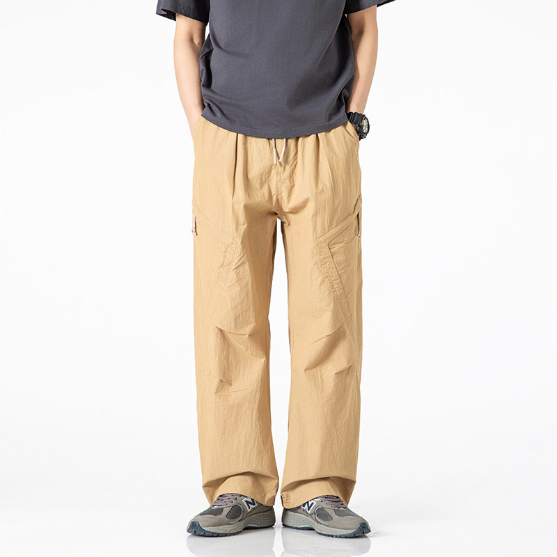 Pantalon cargo décontracté pour hommes avec ceinture élastique réglable et poches polyvalentes Chic und Stil