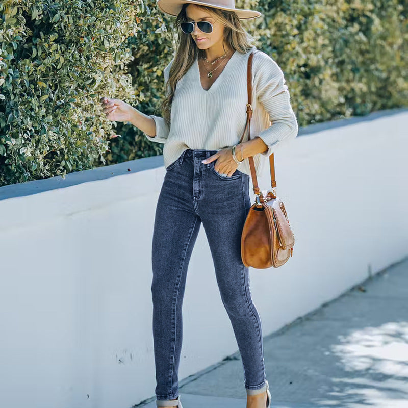 High-Waisted Slim-Fit Jeans for Women with a Flattering Cut Lune London