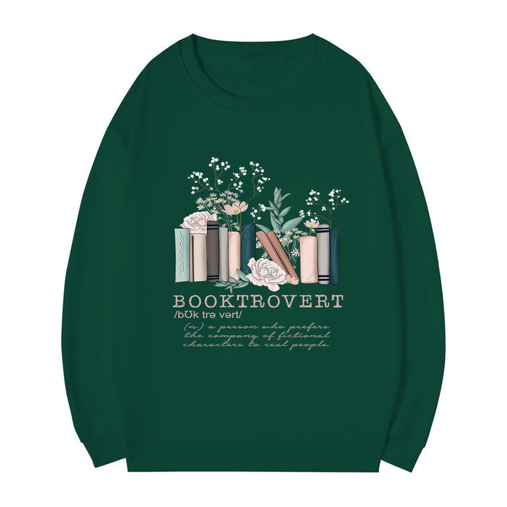 Sweat-shirt pour femmes avec un design de livre ludique et une lettering inspirante Chic & Stil