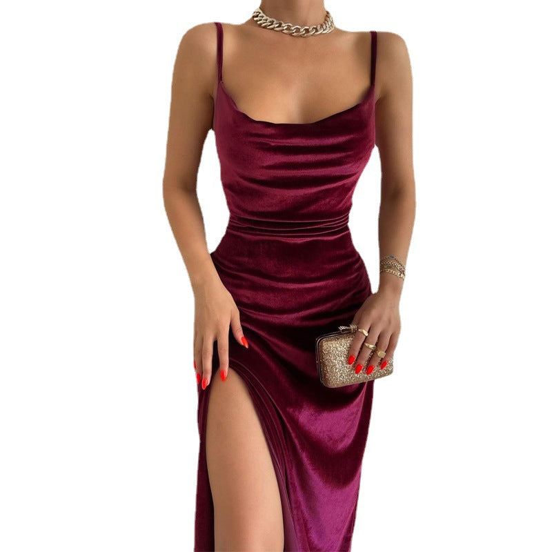 Chic and stylish iridescent slip midi dress for women
