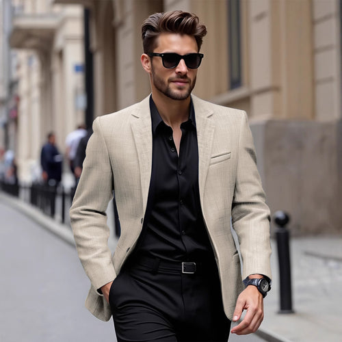Elegant men's jacket in lightweight blend Lune London