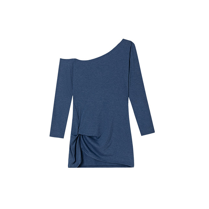 Ladies Off-Shoulder Bow Long Sleeve Top Lune London