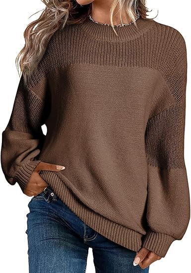 Fashion knit sweater for women with drop shoulders and casual fit Lune London