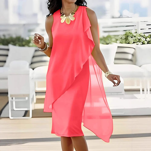 Asymmetrical maxi dress Damen Lune London