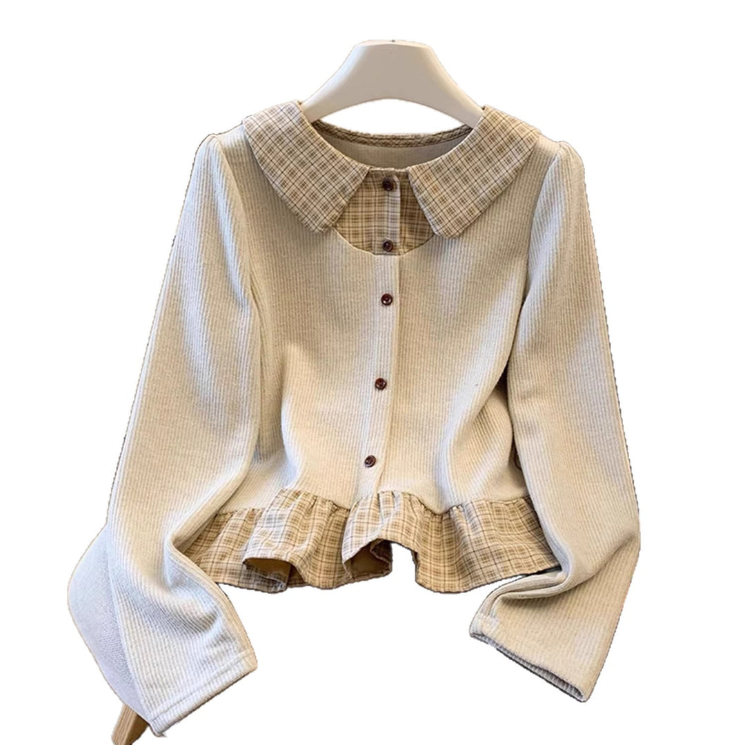 Pull en tricot à la mode pour femmes avec détails de chemise Chic & Stil