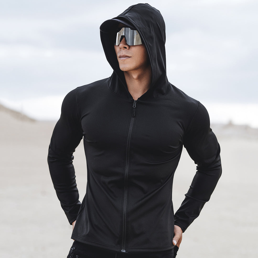 Functional jacket for men with protective hood and sporty design Lune London