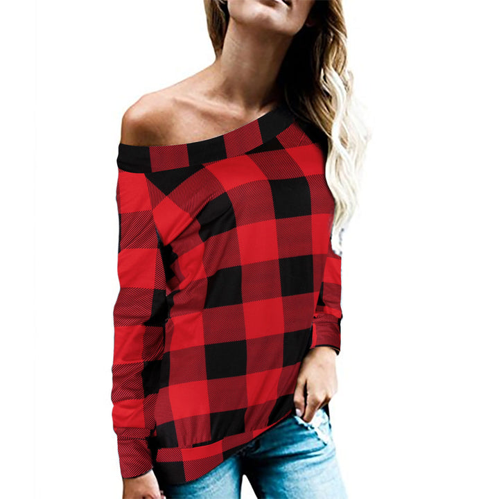 Women’s top with off-shoulder design and trendy leopard pattern Lune London