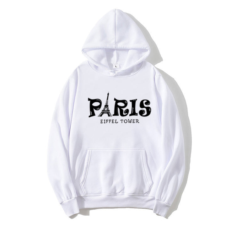 Women's Hoodie with Creative Paris Design Chic & Style