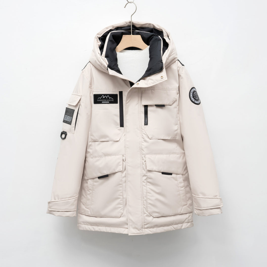 Winter ladies parka with practical pockets and adjustable hood system Lune London