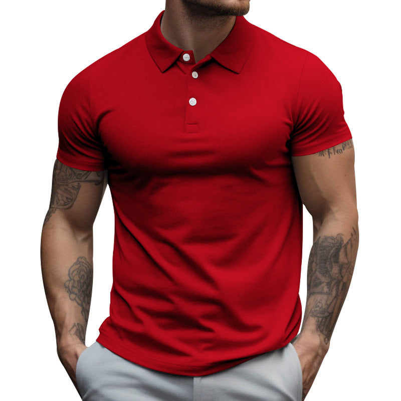 Short sleeve polo shirt for men in breathable cotton blend with moisture regulation technology Lune London