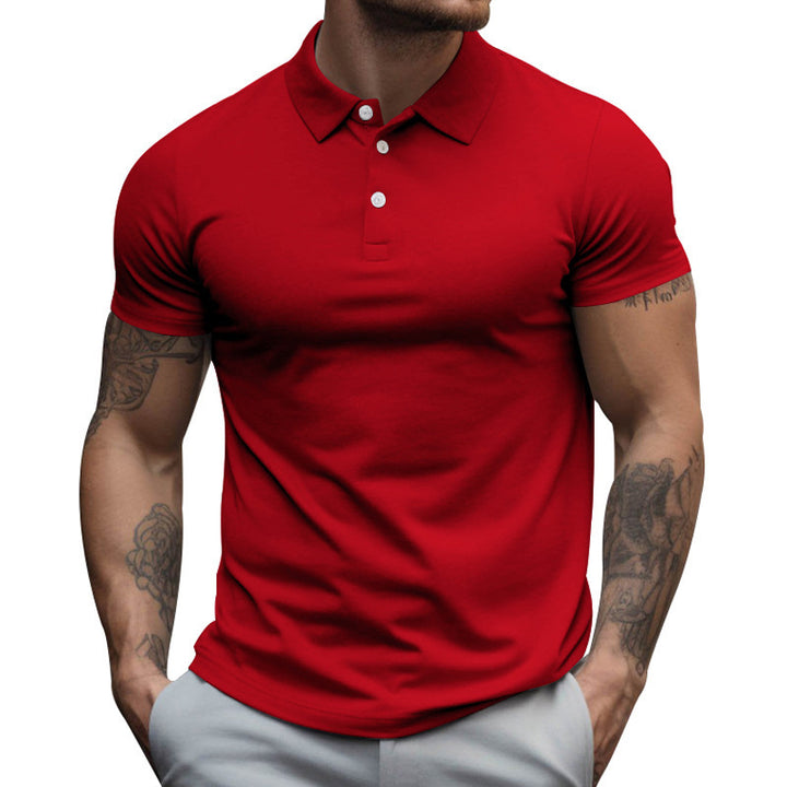 Short sleeve polo shirt for men in breathable cotton blend with moisture regulation technology Lune London