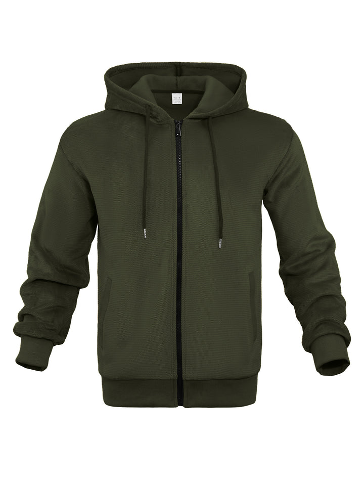 Men's sporty hooded jacket made of breathable mesh material Lune London