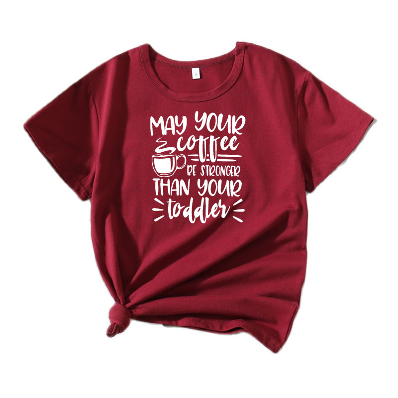 Ladies Casual T-shirt Coffee Lover Lune London