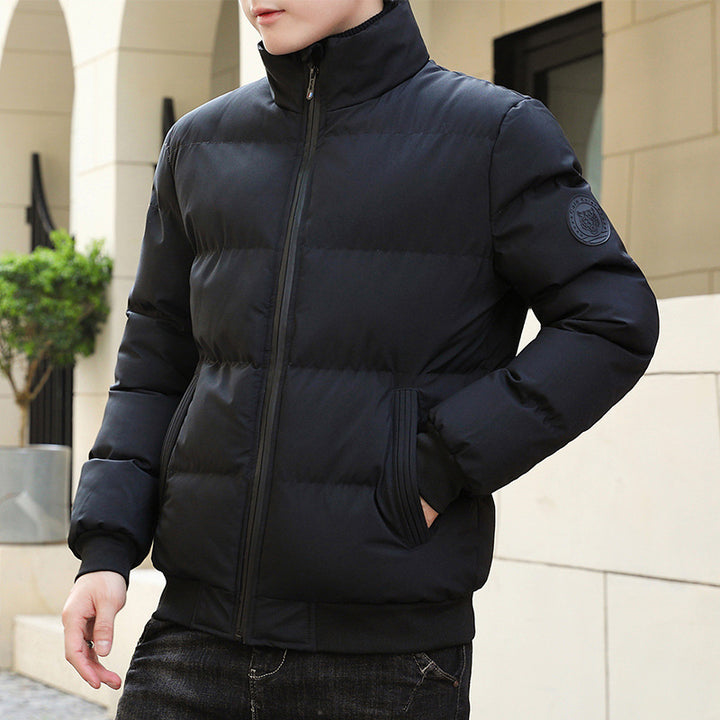 Quilted high collar jacket for men with thermal lining Lune London