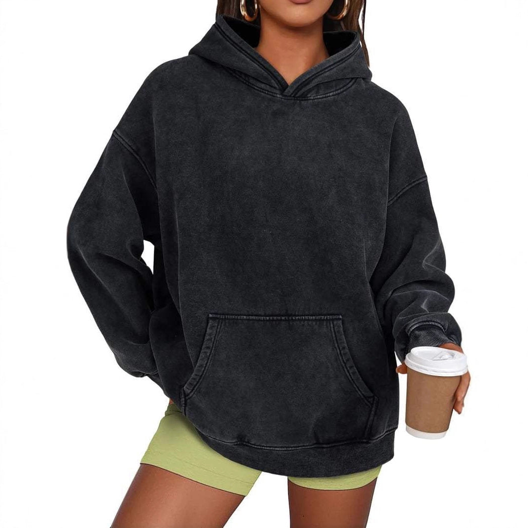 Lune London Cozy Oversized Sweater for Women with a Practical Kangaroo Pocket