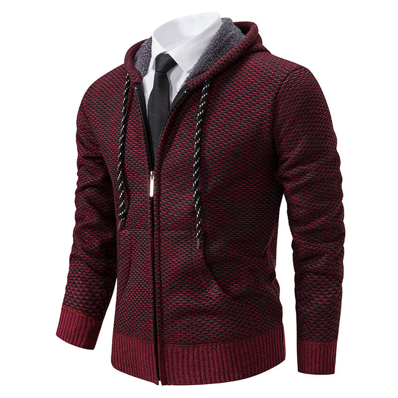 Stylish hooded jacket for men with soft inner lining and elegant accents Lune London