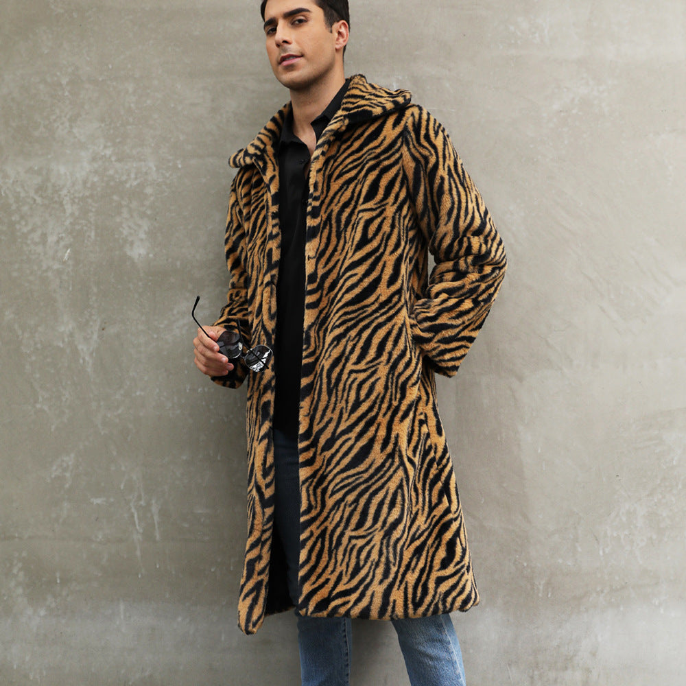 Trendy animal print coat for men Lune London