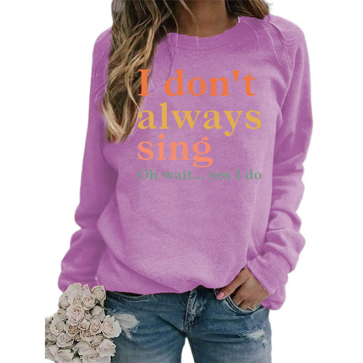 Sweat-shirt pour femmes avec slogan créatif et coupe confortable Chic & Stil