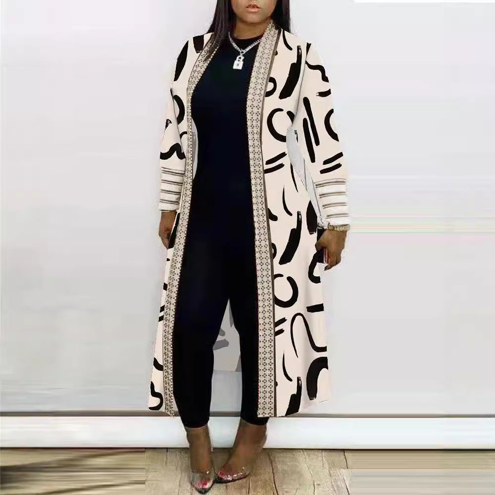 Lune London women's artistic long cardigan