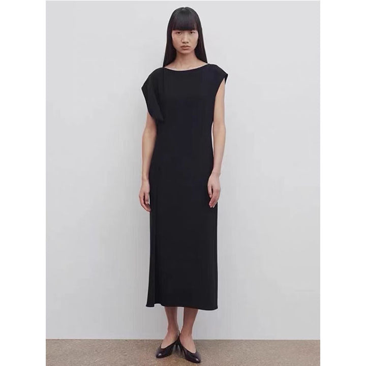 Robe midi fluide pour femmes avec décolleté réduit Chic & Stil