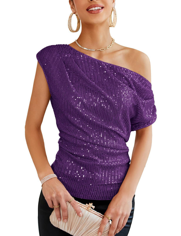Women's Off-Shoulder Glamour Shirt Lune London