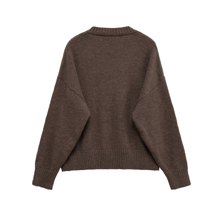 Knit V-neck sweater for women with a relaxed fit Lune London