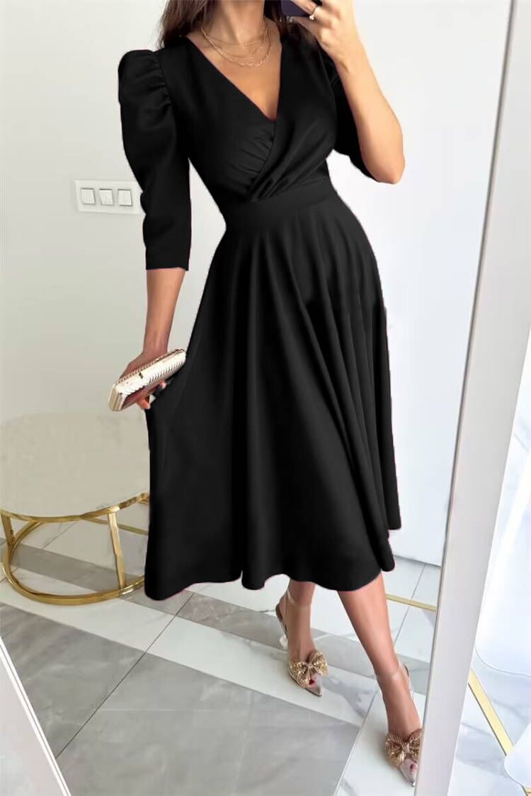 Ladies Elegant Chic Midi Dress