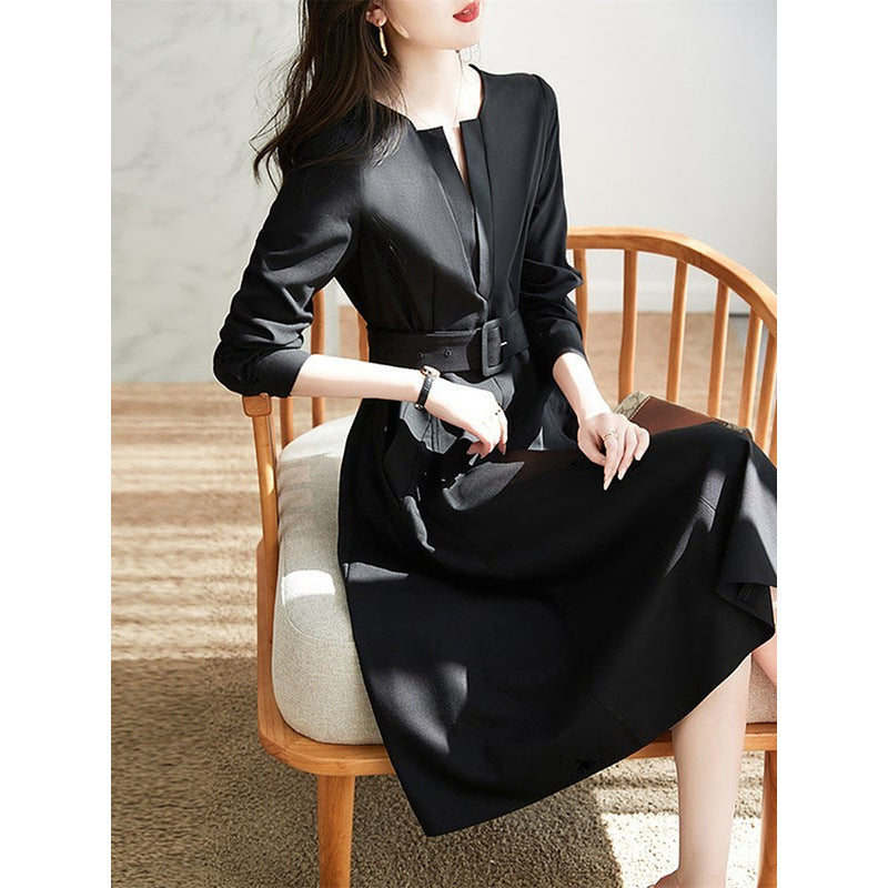 Elegant belted midi dress for women Lune London