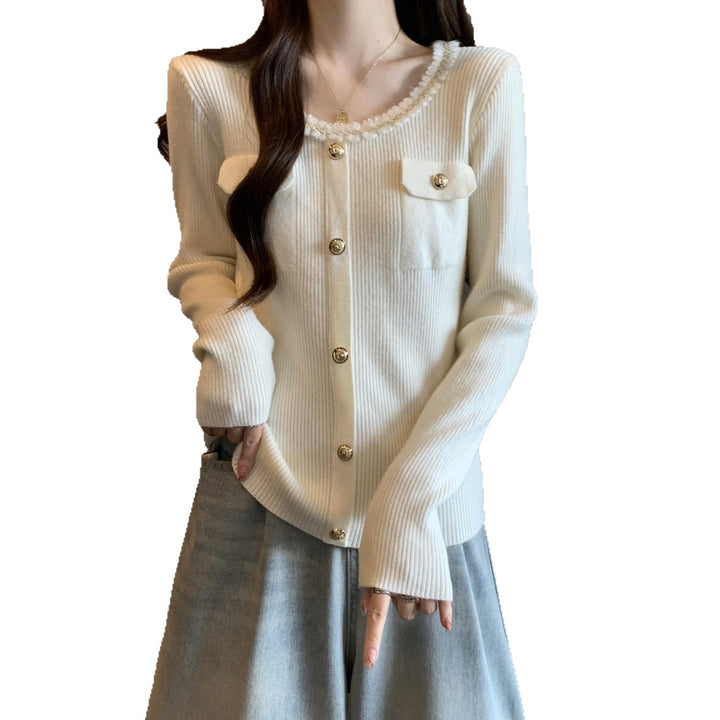 Cardigan pour femmes avec col décoratif Chic & Stil