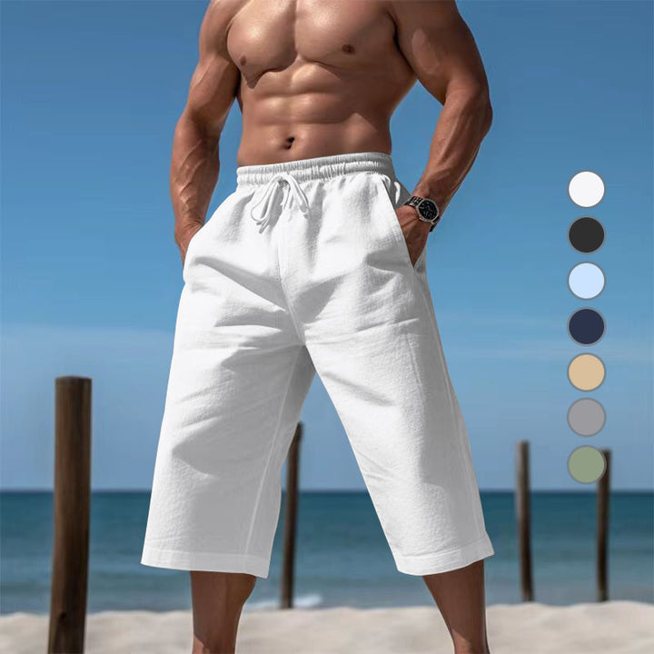 Casual beach shorts for men with elastic waistband and practical side pockets Lune London