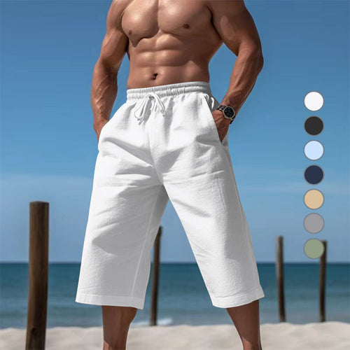 Casual beach shorts for men with elastic waistband and practical side pockets Lune London