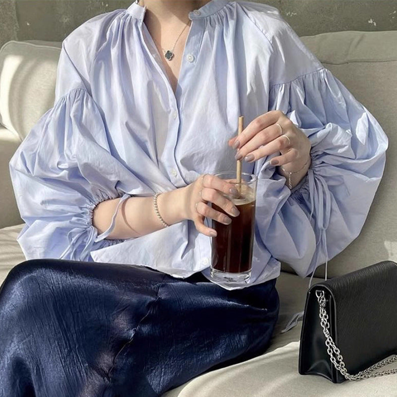 Women Puff Sleeve Blouse Statement Lune London