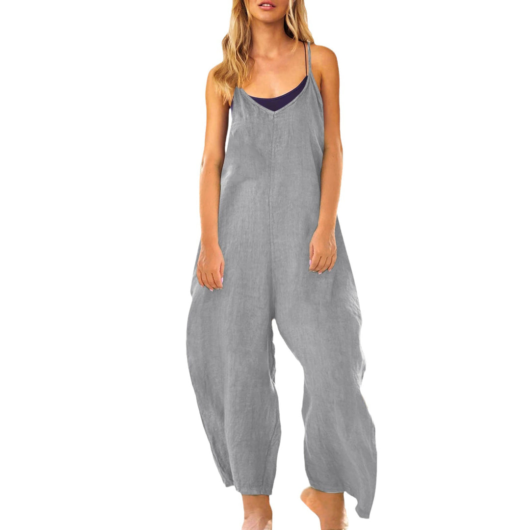 Ladies Leisure Spaghetti Strap Overall Lune London