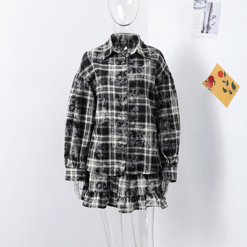 Striped blouses for women with voluminous sleeves and a gathered hem Lune London
