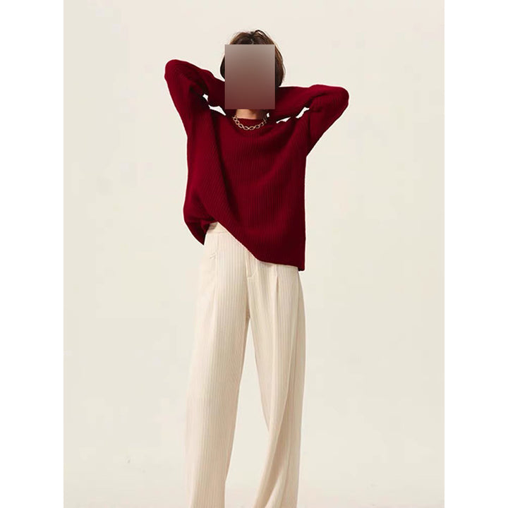 Lune London Women's Thick Knit Turtleneck Sweater