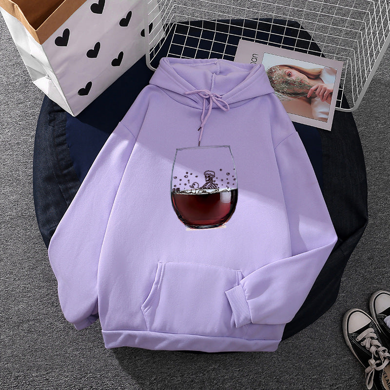 Women's hoodie with artistic glass design Chic & Stil