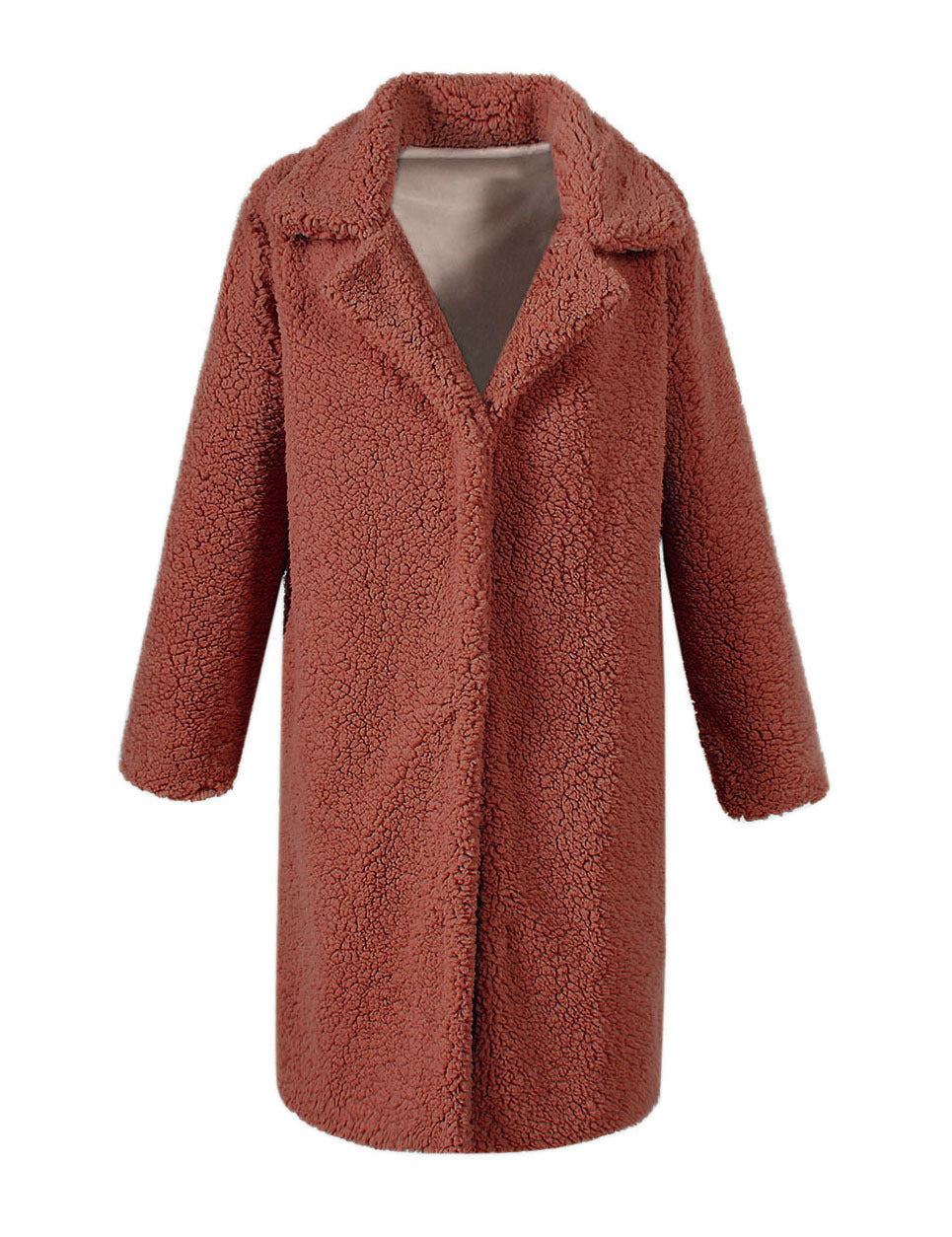 Women's Teddy coat with elegant lapels and soft inner lining Lune London
