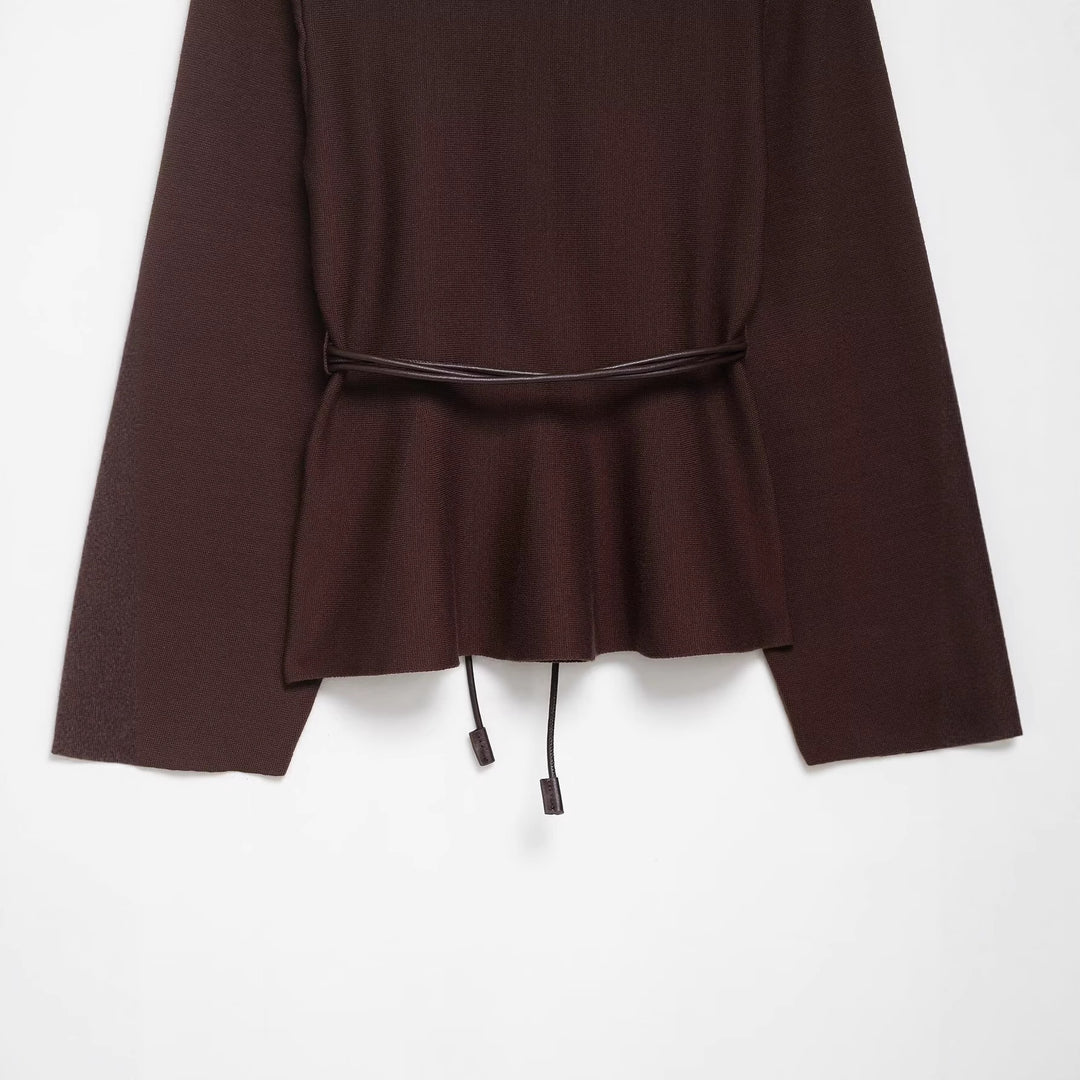 Wrap jacket for women with a modern cut and a belt Lune London