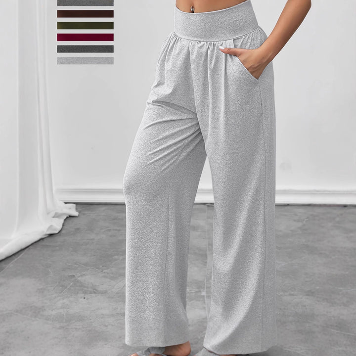 Pantalons de loisirs confortables pour femmes avec taille élastique et poches latérales Chic & Stil