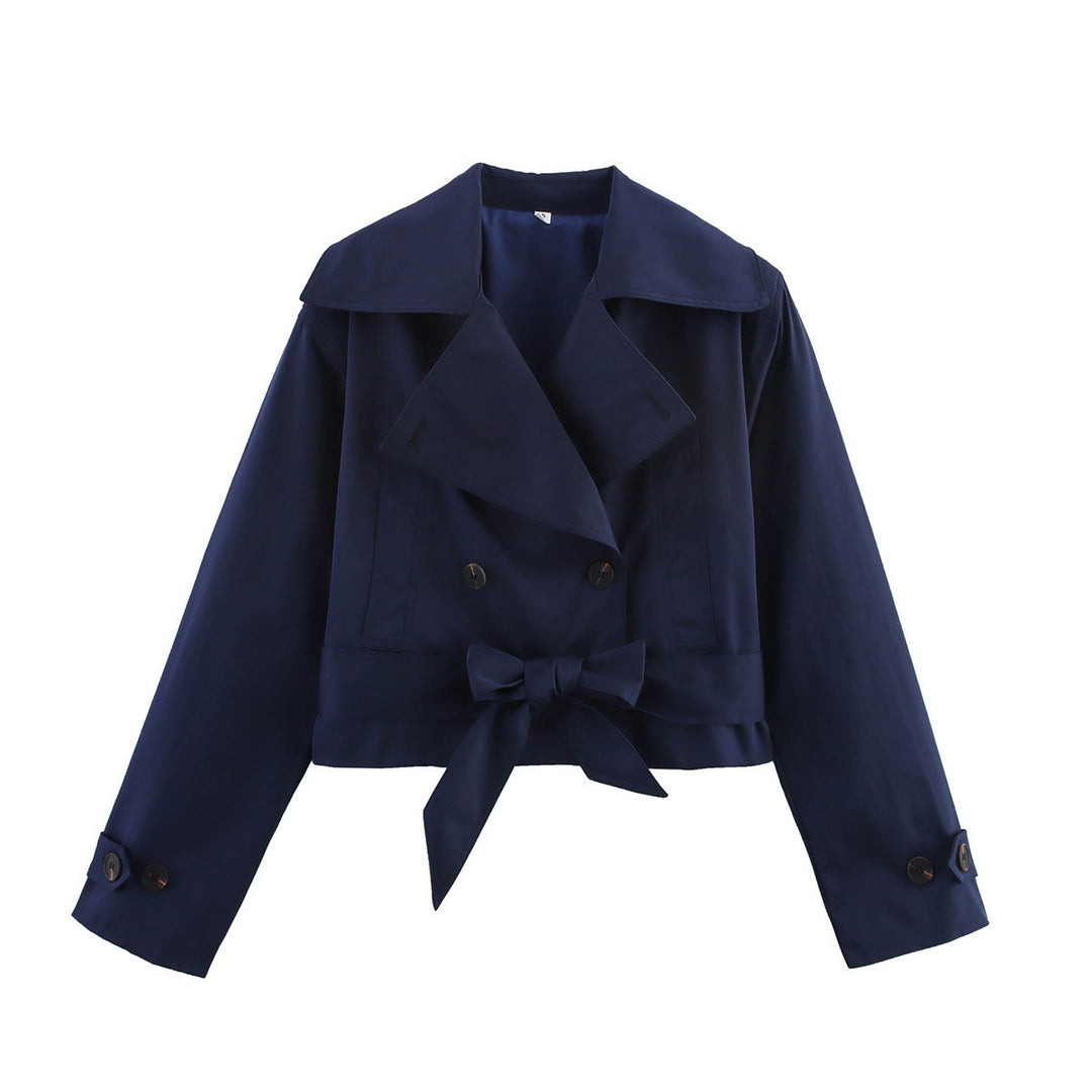 Casual women's vest with double-breasted buttons and adjustable belt Lune London