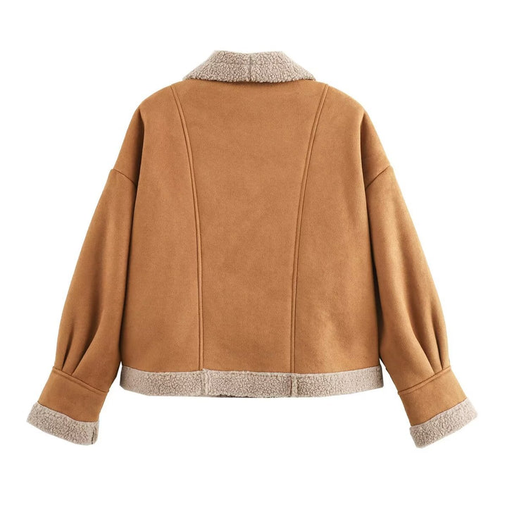 Women cozy transition jacket with soft lining and stylish lapel Lune London