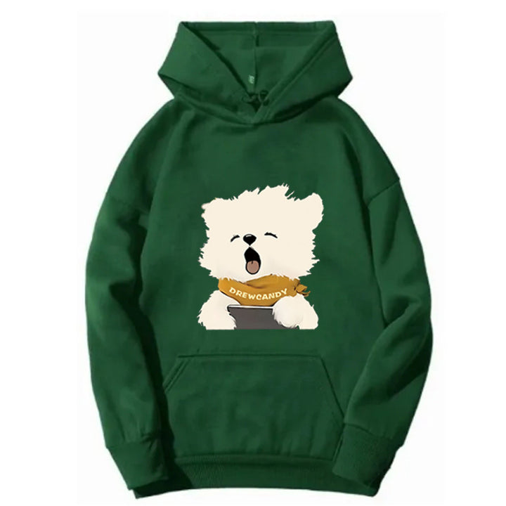 Women’s hoodie with cute dog front print Chic & Stil