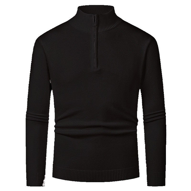 Elegant pullover for men with a turtleneck and full zipper Lune London
